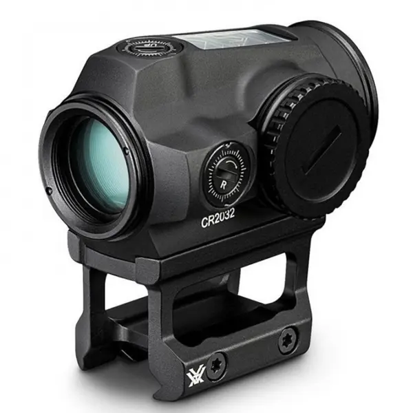 Коллиматорный прицел Vortex Sparc Solar Red Dot на Weaver с точкой 2 МОА и солнечной батареей (SPC-404) (06708)