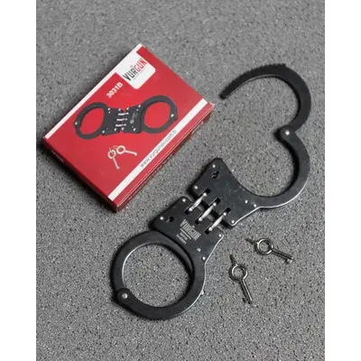 Наручники стальные усиленные Vurgun black