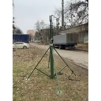 Телескопическая алюминиевая мачта с лебедкой 5 секций-XL