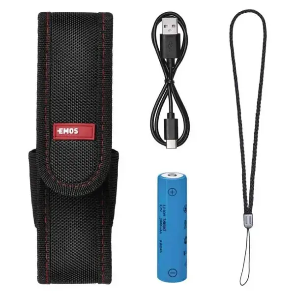 Фонарь аккумуляторный Emos P3180 Ultibright 80 600 Lm 2600 mAh металл фокус