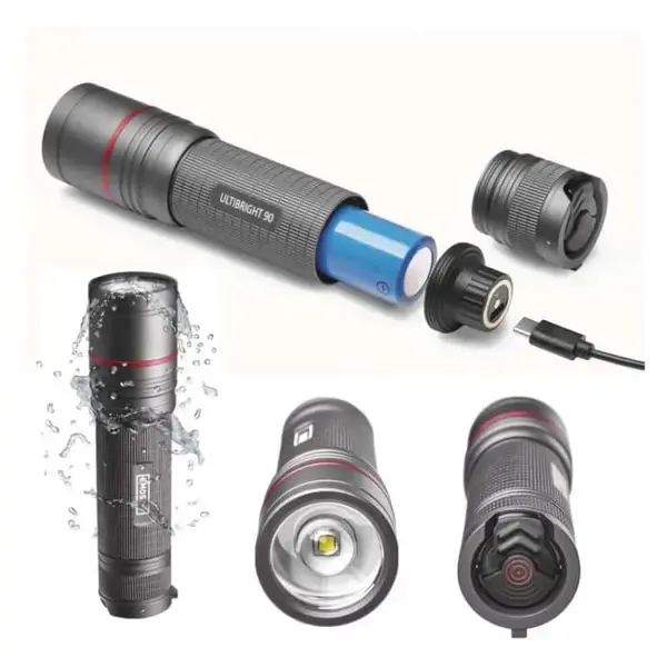 Фонарь аккумуляторный Emos P3190 Ultibright 90 1200 Lm 5000 mAh металл фокус