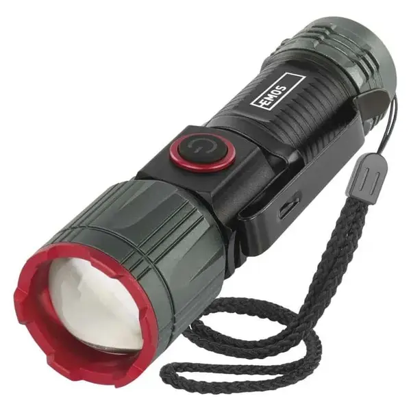 Фонарь аккумуляторный Emos P3120 300 Lm 700 mAh Li-Ion металл фокус