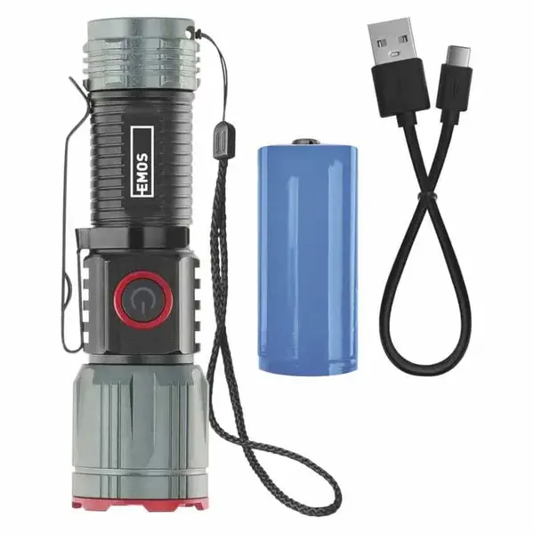Фонарь аккумуляторный Emos P3122 3000 Lm Li-Ion 5000 mAh металл фокус