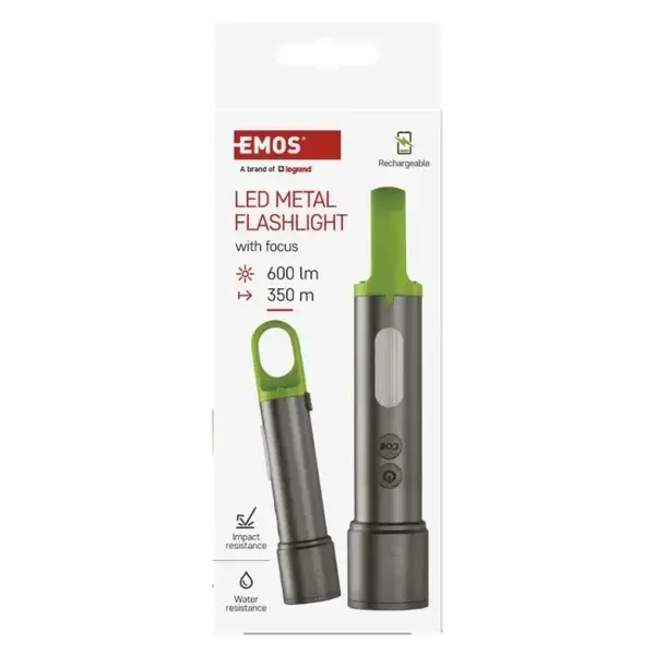 Ліхтар акумуляторний Emos P3118 600 Lm 1200 mAh метал
