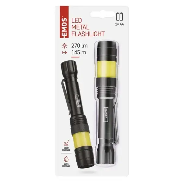 Ліхтар Emos LED P3112 360° 270 Lm 2× AA метал