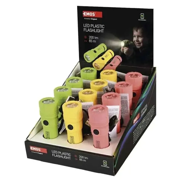 Фонарь аккумуляторный Emos P4725 200 Lm 500 mAh Li-Ion пластик
