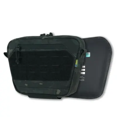 Сумка-напашник XL Kiborg з балістичним пакетом 2 клас захисту Militex GU Сordura Dark Multicam