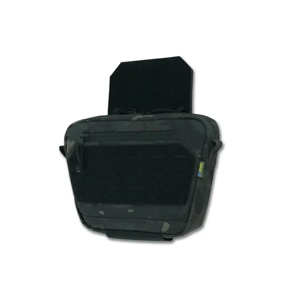 Сумка-напашник XL Kiborg з балістичним пакетом 2 клас захисту Militex GU Сordura Dark Multicam
