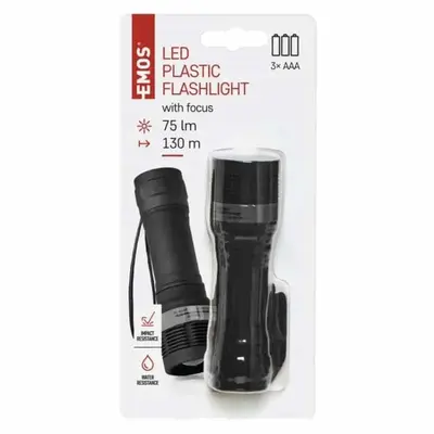 Лiхтар ручний Emos P4702 75 Lm 3×AAA пластик фокус