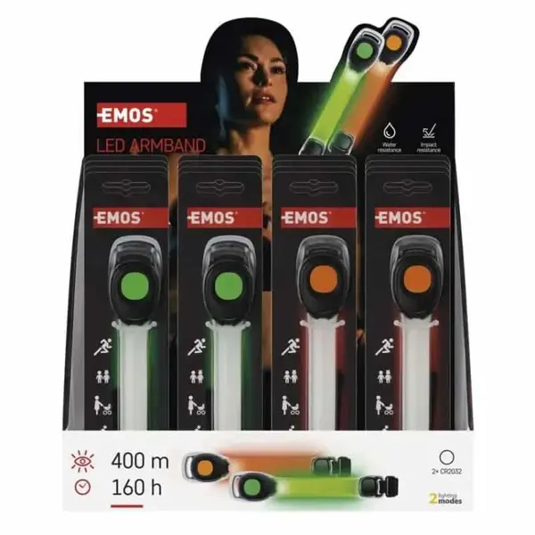 LED наручный браслет Emos P4713 10 Lm 2× CR2032