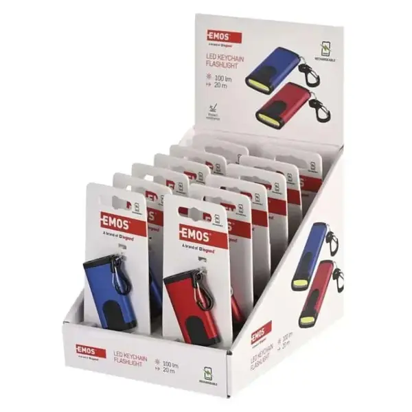 Світлодіодний акумуляторний міні ліхтарик-брелок EMOS P4724 100 Lm Li-pol 200 mAh