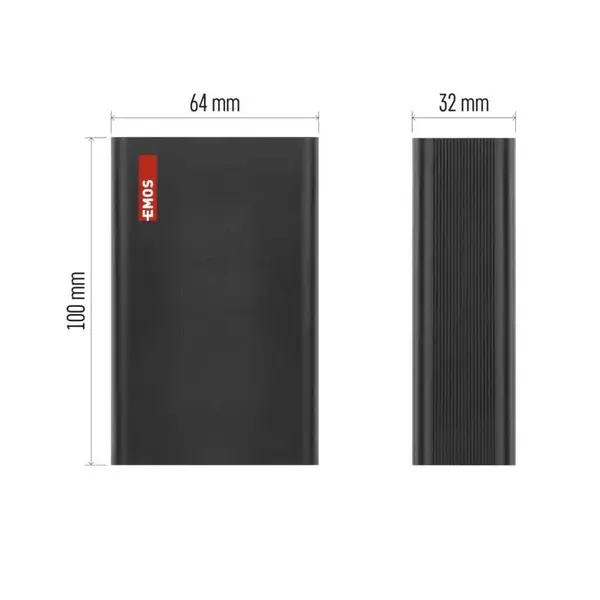 Повербанк EMOS B0560B 65 W 20 000mAh чорний