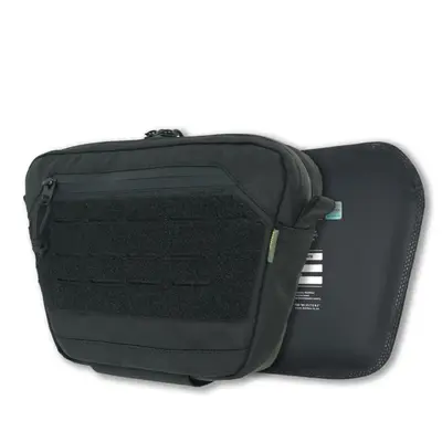 Сумка-напашник XL Kiborg з балістичним пакетом 2 клас захисту Militex GU Сordura Black