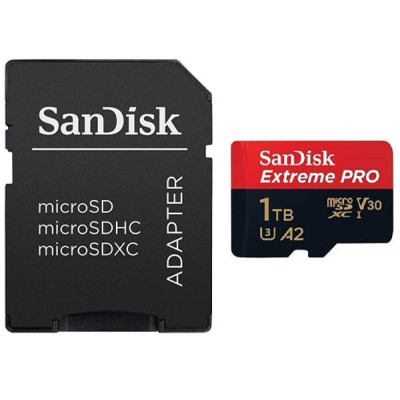 Карта пам'яті SanDisk 1 TB microSDXC UHS-I U3 Extreme Pro + SD Adapter 
