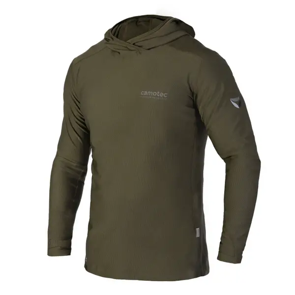 Лонгслів Camotec Chiton Hood CoolPass(олива)-M