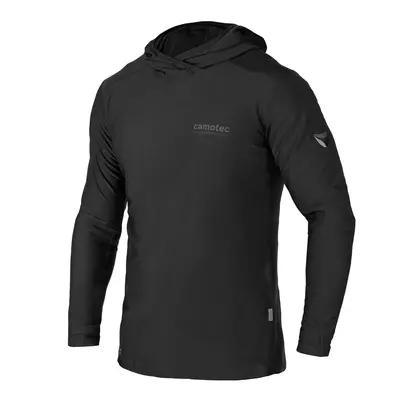 Лонгслів Camotec Chiton Hood CoolPass(чорний)-2XL