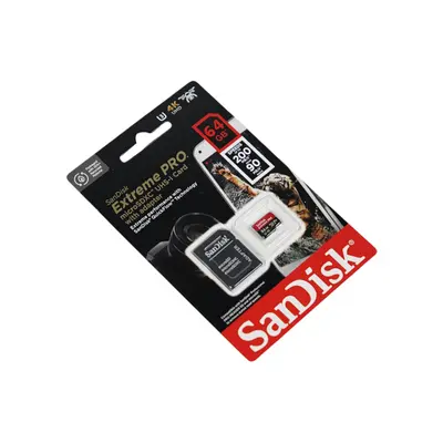Карта пам'яті SanDisk Extreme PRO microSDXC 64 ГБ UHS-I U3 V30