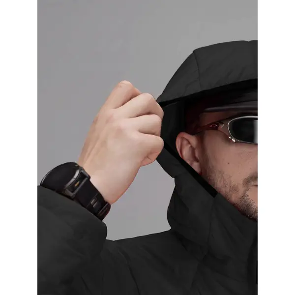 Куртка BEZET Quest стьобана демісезонна з утеплювачем Hollowsoft Чорна-4XL