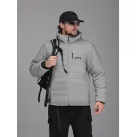 Куртка BEZET Quest стеганная демисезонная с утеплителем Hollowsoft Серая-2XL