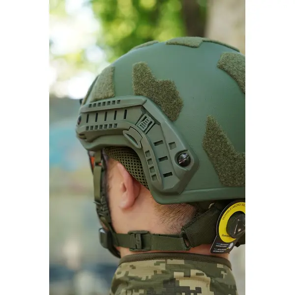 Балістичний шолом покращений FAST PE GEN III AGGRESSIVE Olive XL