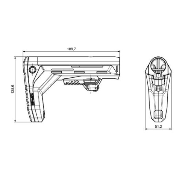 Приклад телескопічний  Key-Arma VEGA 