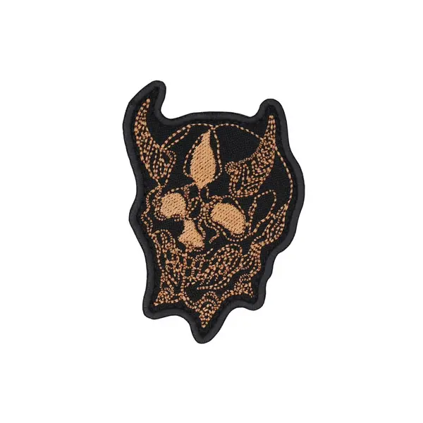 Патч тактичний "NS Skull" gold