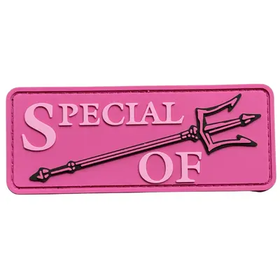 ПВХ патч тактический «SPECIAL OF» розовый