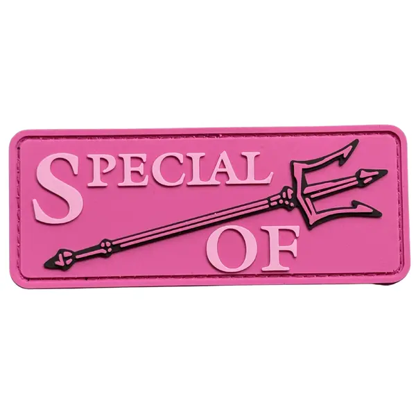 ПВХ патч тактический «SPECIAL OF» розовый