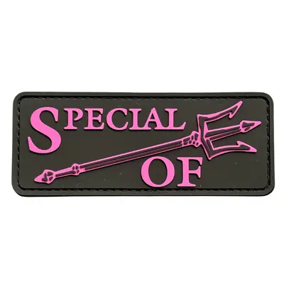 ПВХ патч тактический «SPECIAL OF» черно-розовый
