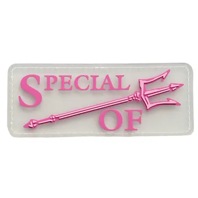 ПВХ патч тактический «SPECIAL OF» бело-розовый