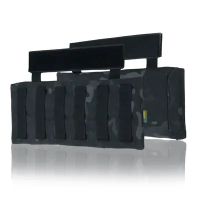 Захист попереку Kiborg з балістичним пакетом 2 клас захисту Militex Black Multicam