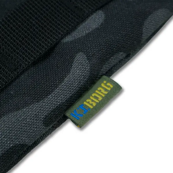 Захист попереку Kiborg з балістичним пакетом 2 клас захисту Militex Black Multicam