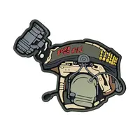 ПВХ патч тактичний «BORN TO KILL» олива