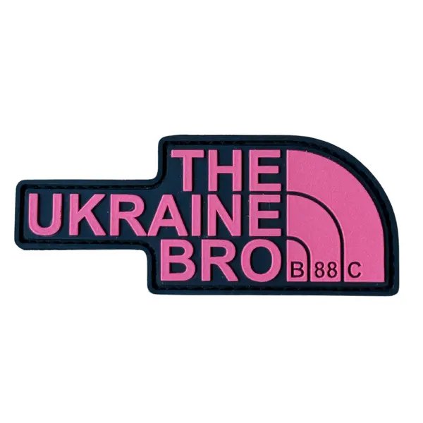 ПВХ патч тактичний «THE UB» рожевий повністю