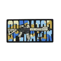 ПВХ патч тактичний «OPERATOR AR» blue camo