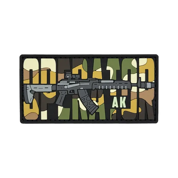 ПВХ патч тактичний «OPERATOR AK» camo