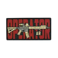 ПВХ патч тактический «OPERATOR AR» red