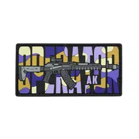 ПВХ патч тактичний «OPERATOR AK» purple camo