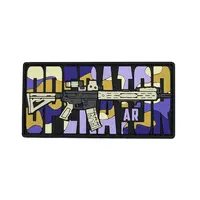 ПВХ патч тактичний «OPERATOR AR» purple camo