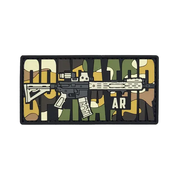 ПВХ патч тактичний «OPERATOR AR» camo