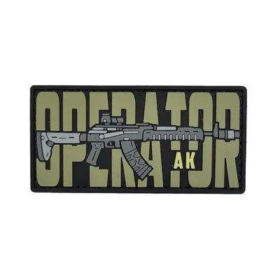 ПВХ патч тактичний «OPERATOR AK» olive
