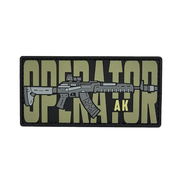 ПВХ патч тактичний «OPERATOR AK» olive