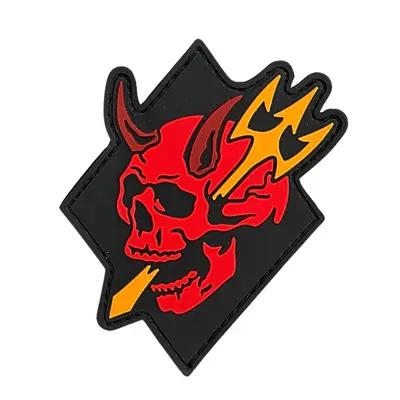 ПВХ патч тактичний «TRIDENT SEA» червоний