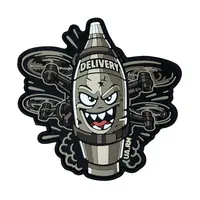 ПВХ патч тактичний «DELIVERY FPV(UARM)» койот