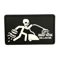 ПВХ патч тактический «GPC» черно-белый