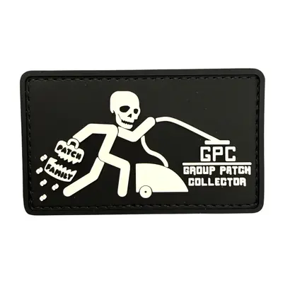 ПВХ патч тактичний «GPC» чорно-білий