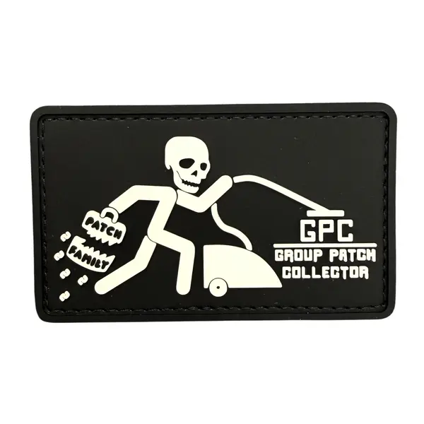 ПВХ патч тактичний «GPC» чорно-білий