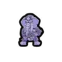 ПВХ патч тактичний СЛОН FM "MINI" purple