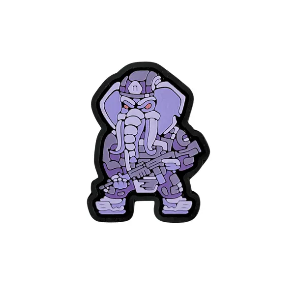 ПВХ патч тактичний СЛОН FM "MINI" purple