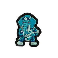 ПВХ патч тактичний СЛОН FM «MINI» blue
